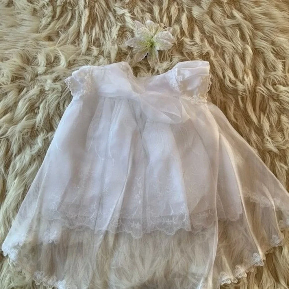 Baby Girl Christening Gown Baptism Set‎ 12-24 month